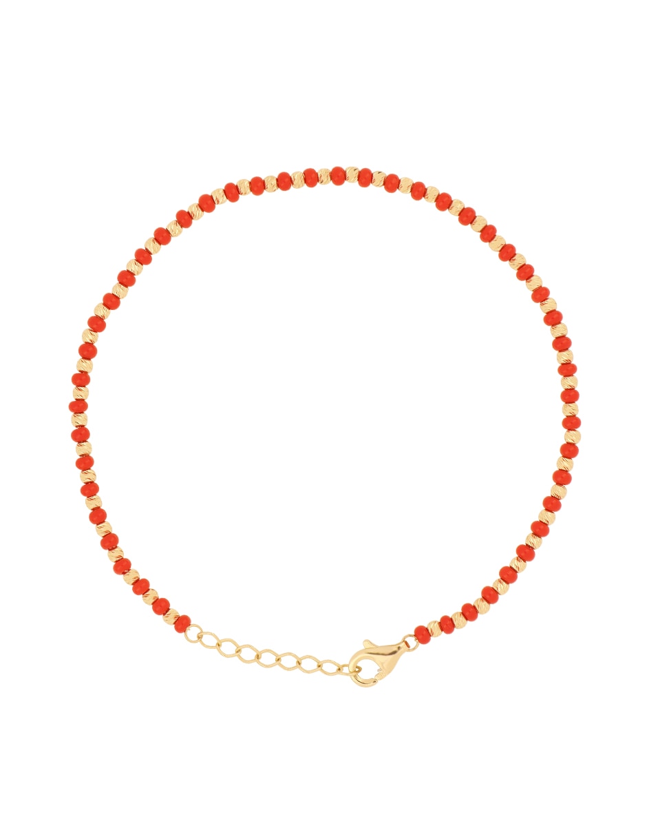 Pulsera de oro amarillo 14 K con acabado brillante