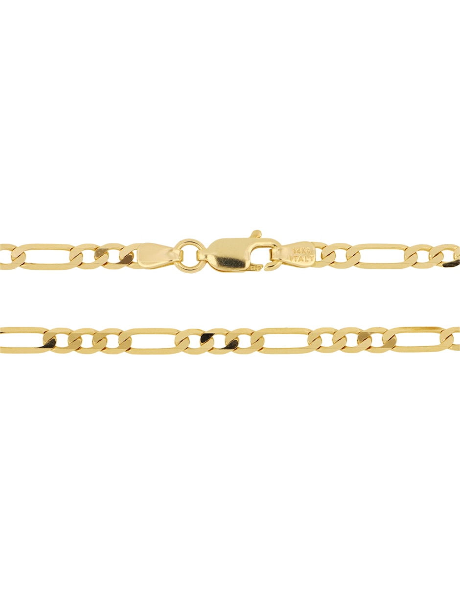 Pulsera de oro amarillo 14 k Dinasti con acabado diamantado 2