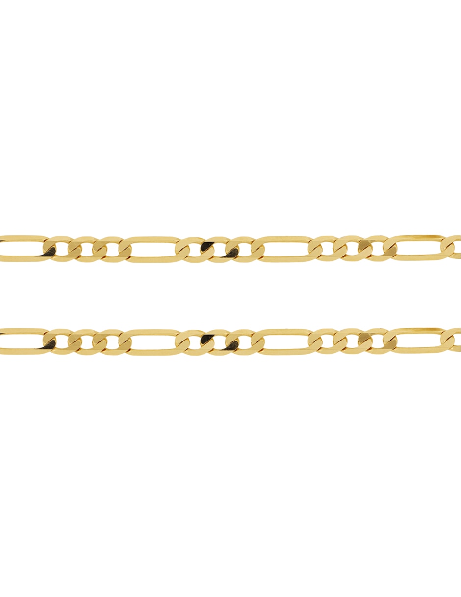 Pulsera de oro amarillo 14 k Dinasti con acabado diamantado 3