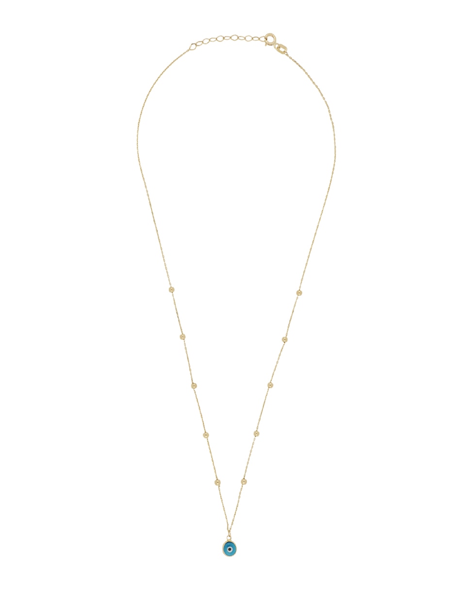 Gargantilla de ojo de oro amarillo 14 K 2