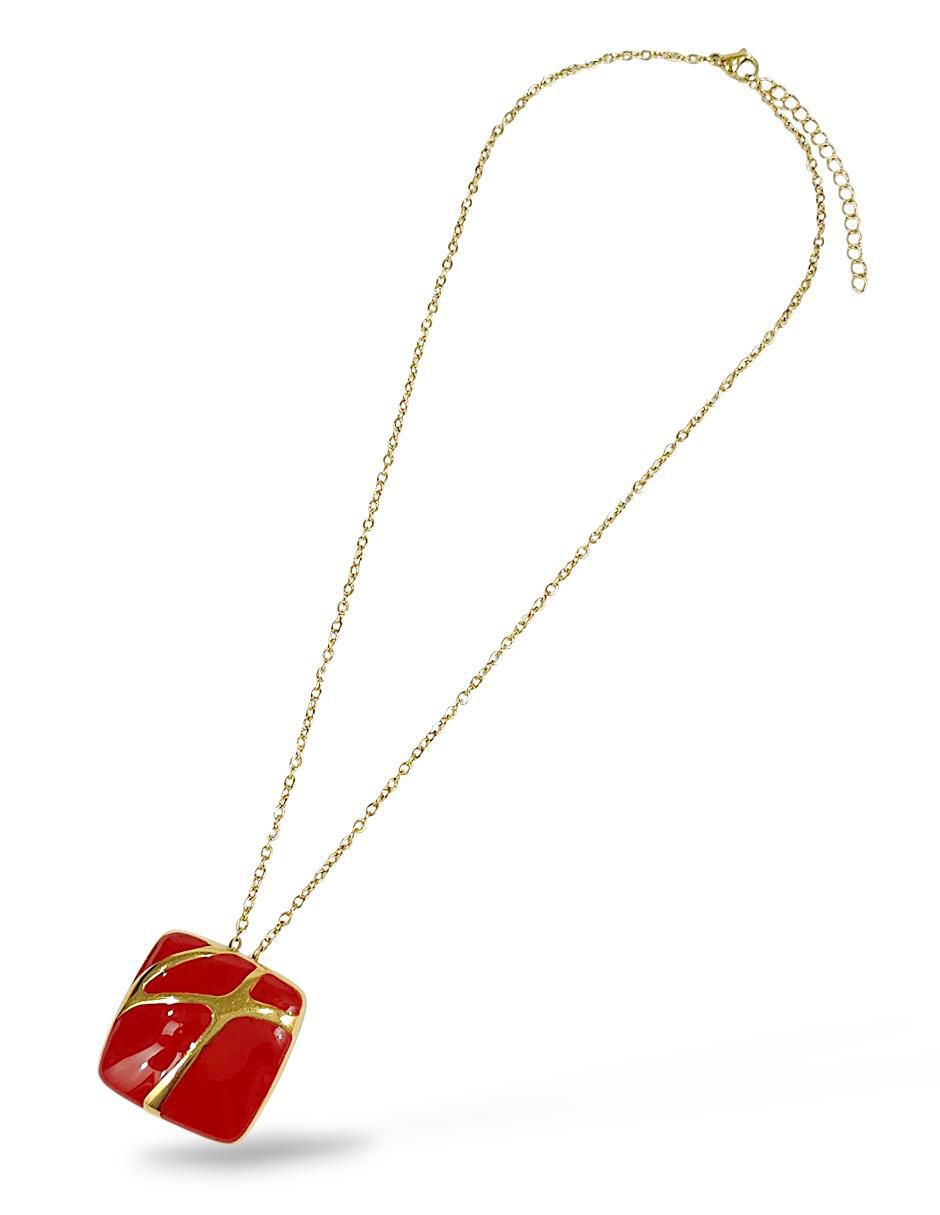 Collar, pulsera, anillo y aretes de acero inoxidable 2