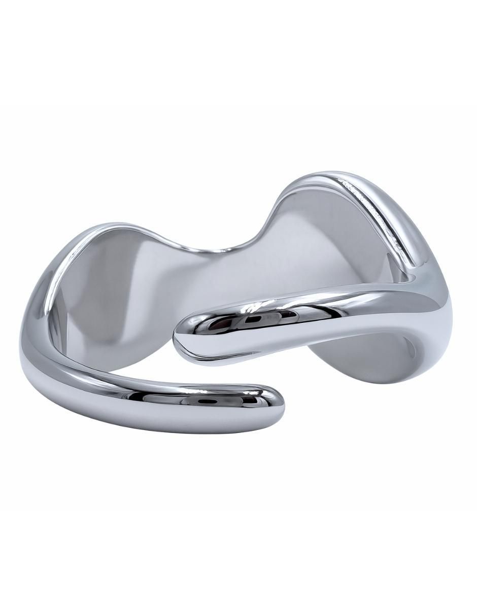 Anillo Asimétrico P 925 de plata brillante 2