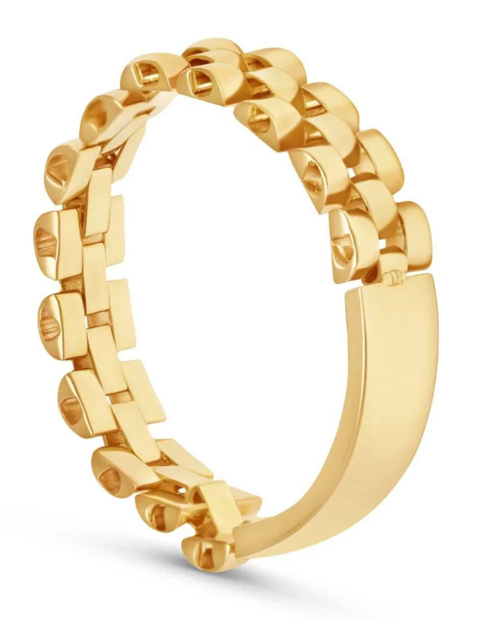 Anillo 14 k de oro amarillo brillante 3