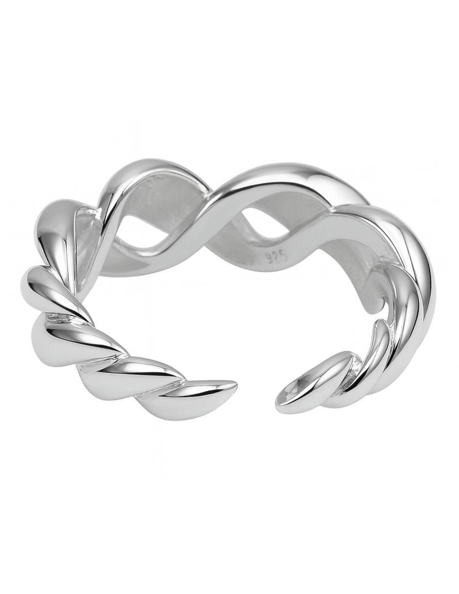 Anillo Trenzado P 925 de plata brillante 2