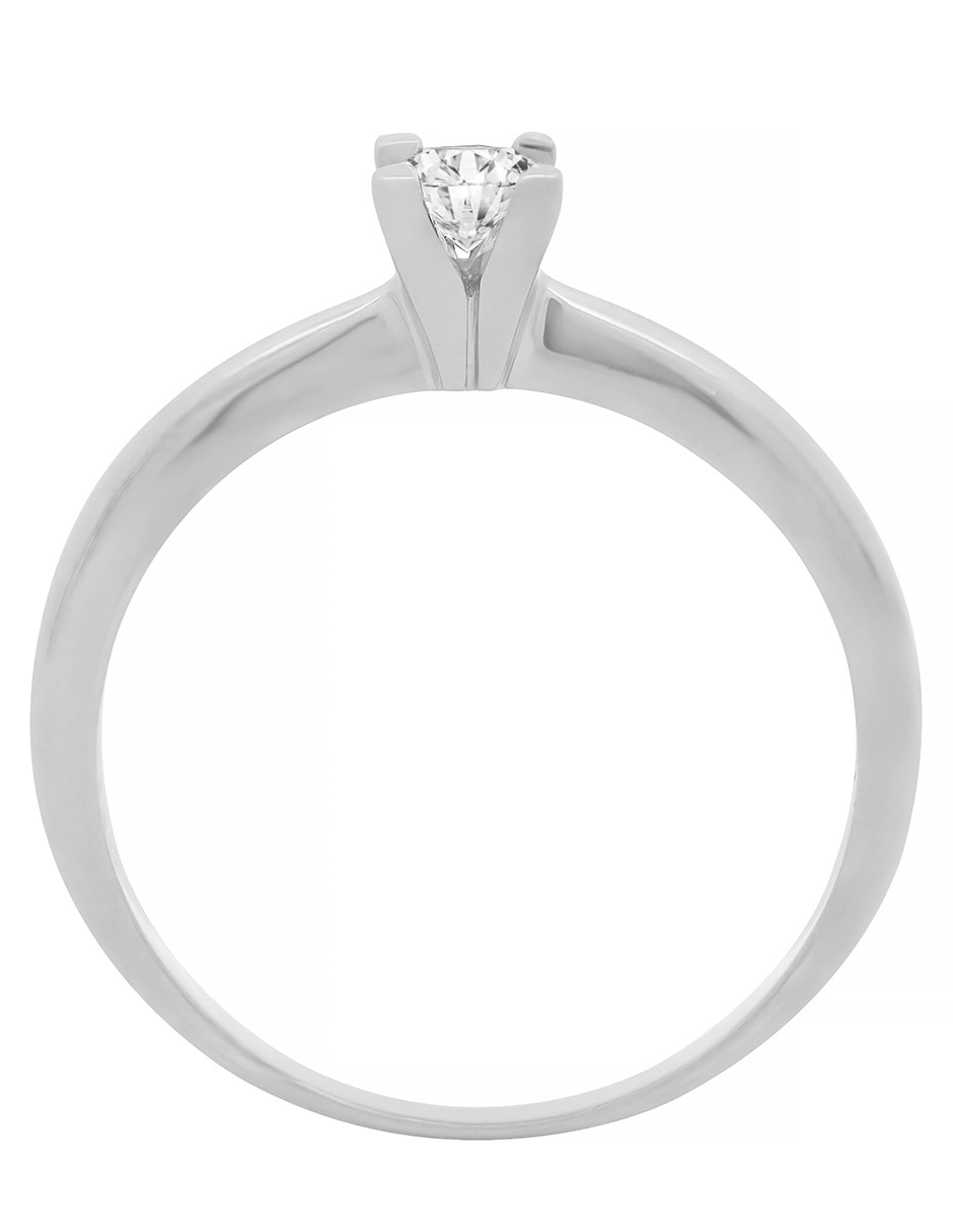 Solitario de oro 14 k diamante 2