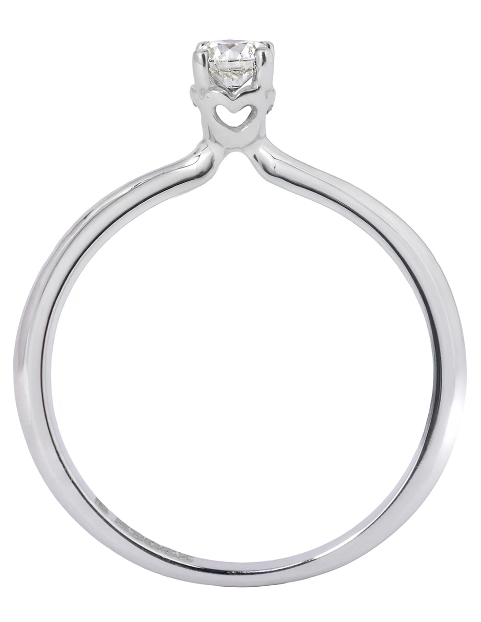 Solitario de oro 14 k diamante 2