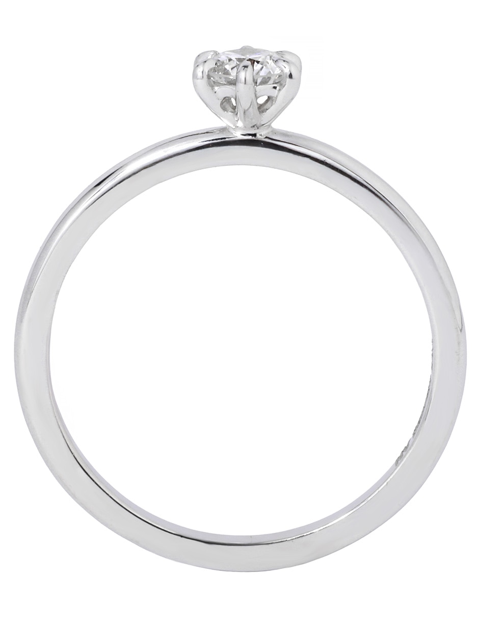 Solitario de oro 14 k diamante 2
