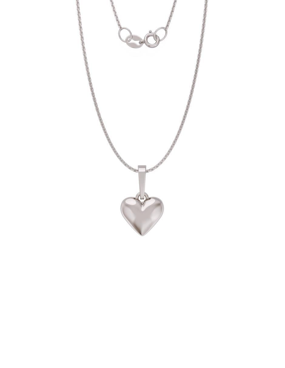 Collar con dije de corazón de oro 14 K Collar con dije de corazón de oro 14 K