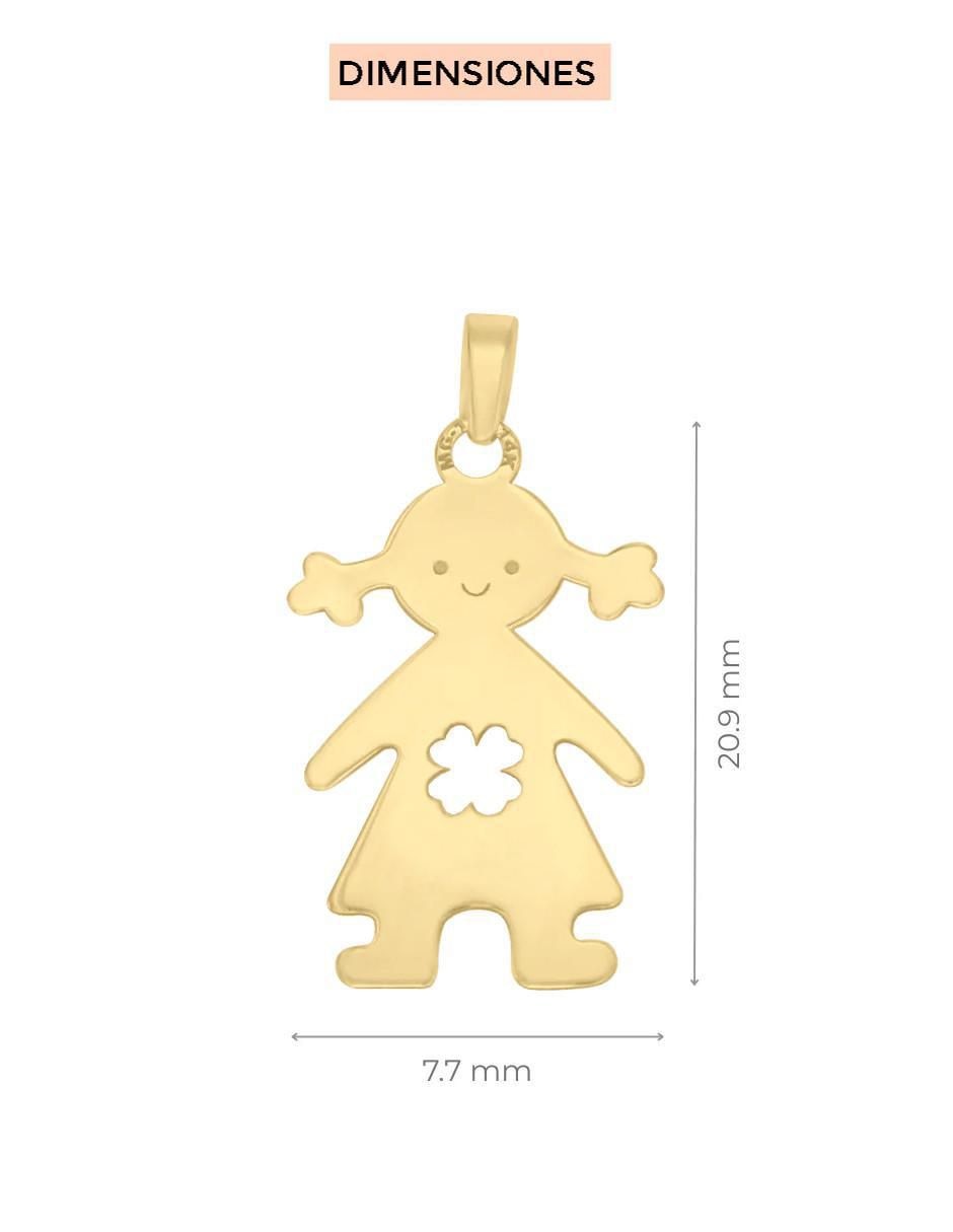 Dije de niña garontinha de oro 14 K 2