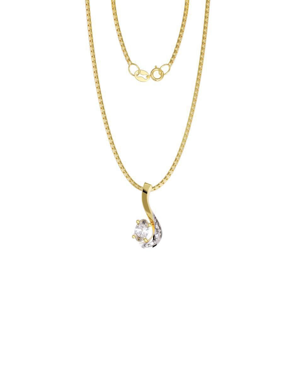 Collar con dije no aplica "de (si aplica)" ninguna fonelli sin familia "de" oro 14 k