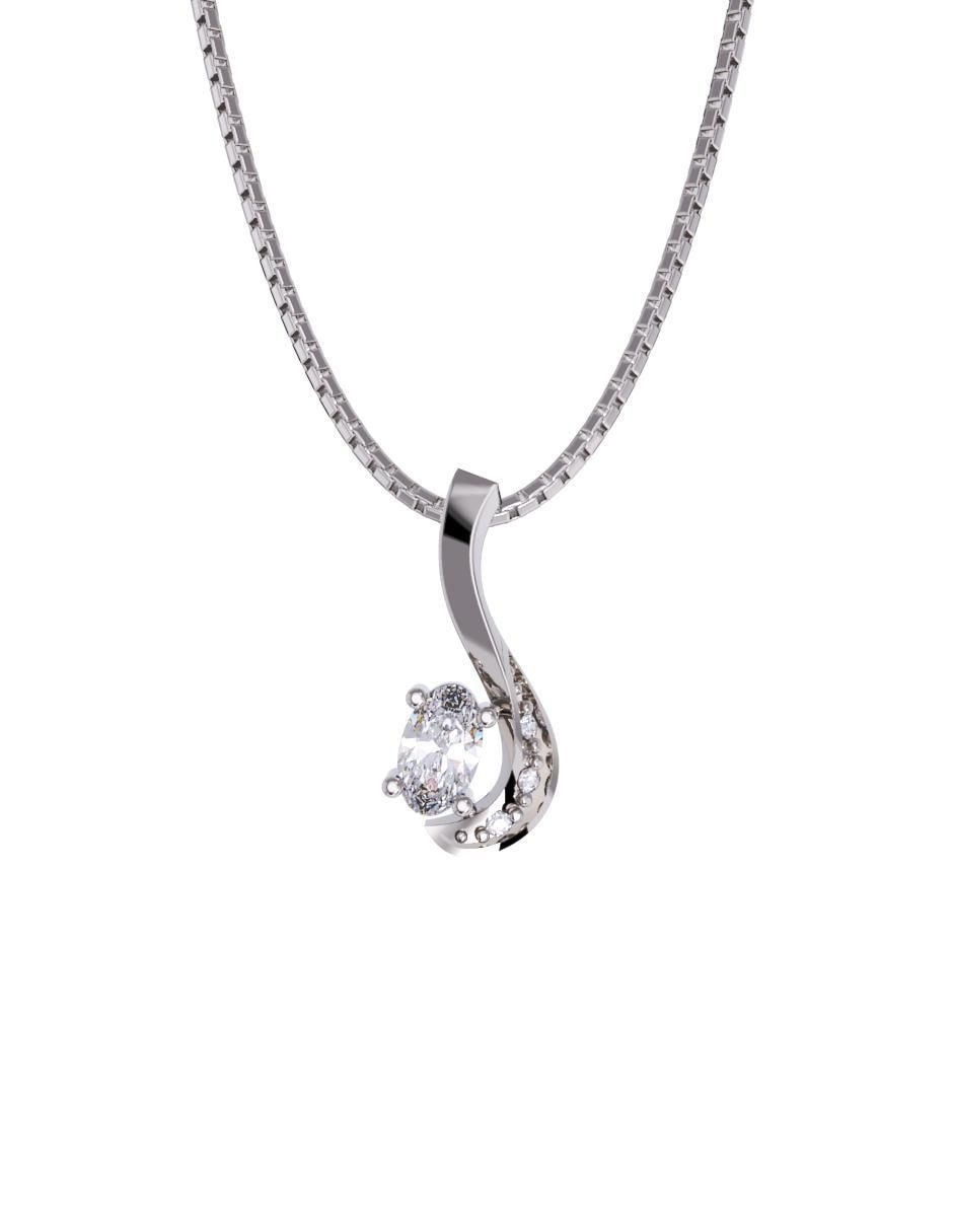 Collar con dije de oro 14 K 2