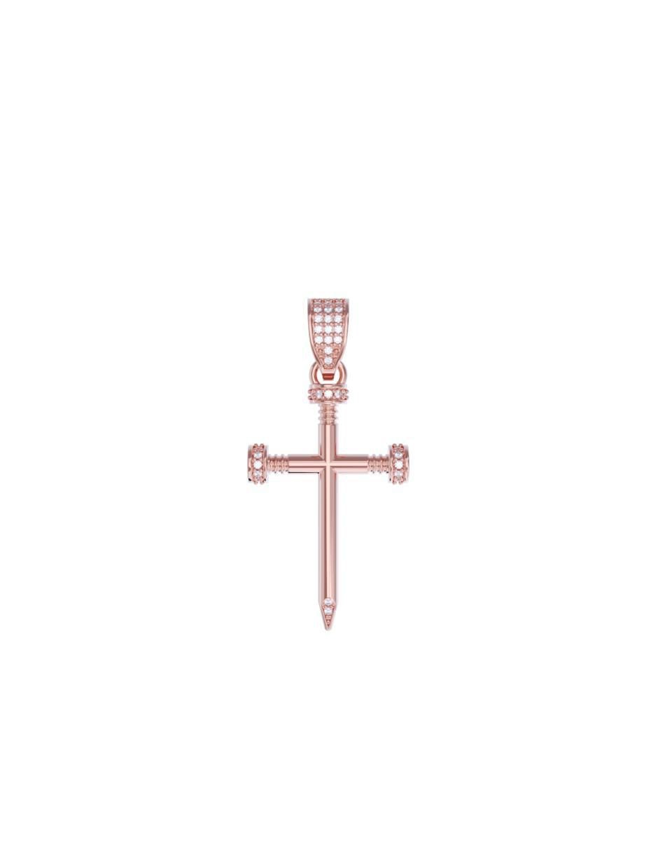 Dije de cruz de oro 14 K zirconia Dije de cruz de oro 14 K zirconia