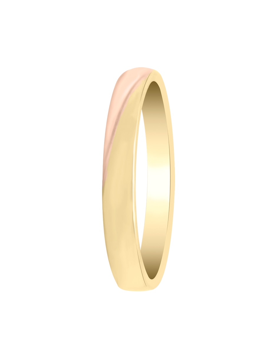 Argolla de oro florentino 14 k Essenza Indira 2
