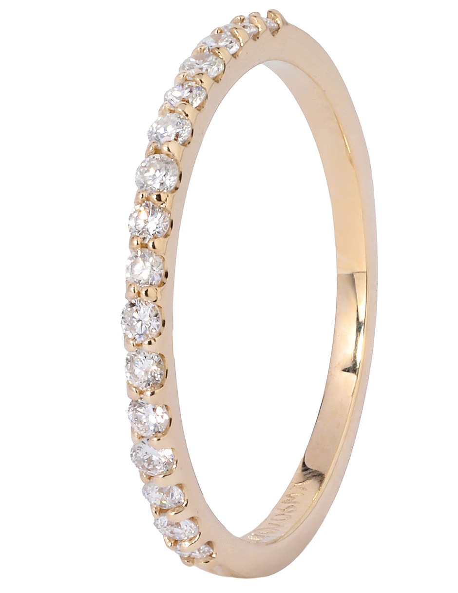 Anillo 14 k de oro diamante brillante 3