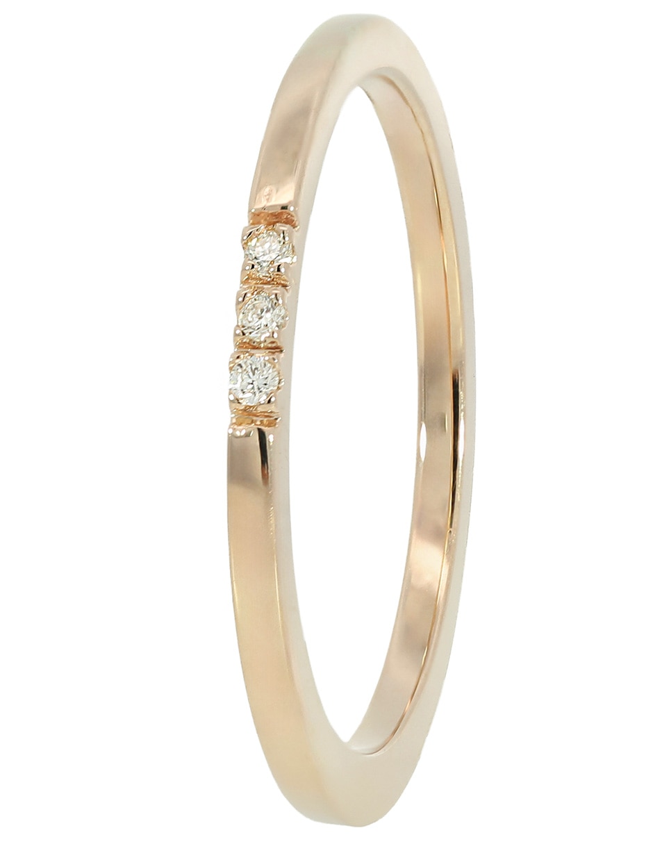 Anillo 14 k de oro diamante brillante 3