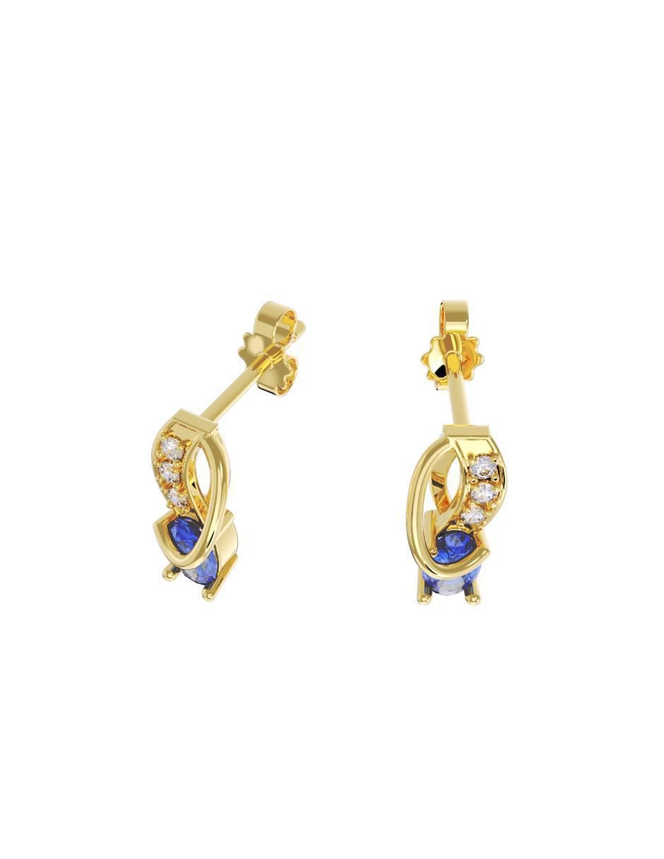 Set de aretes "de (si aplica)" infinito no aplica fonelli sin familia "de" oro 14 k "con acabado" pulido zirconia
