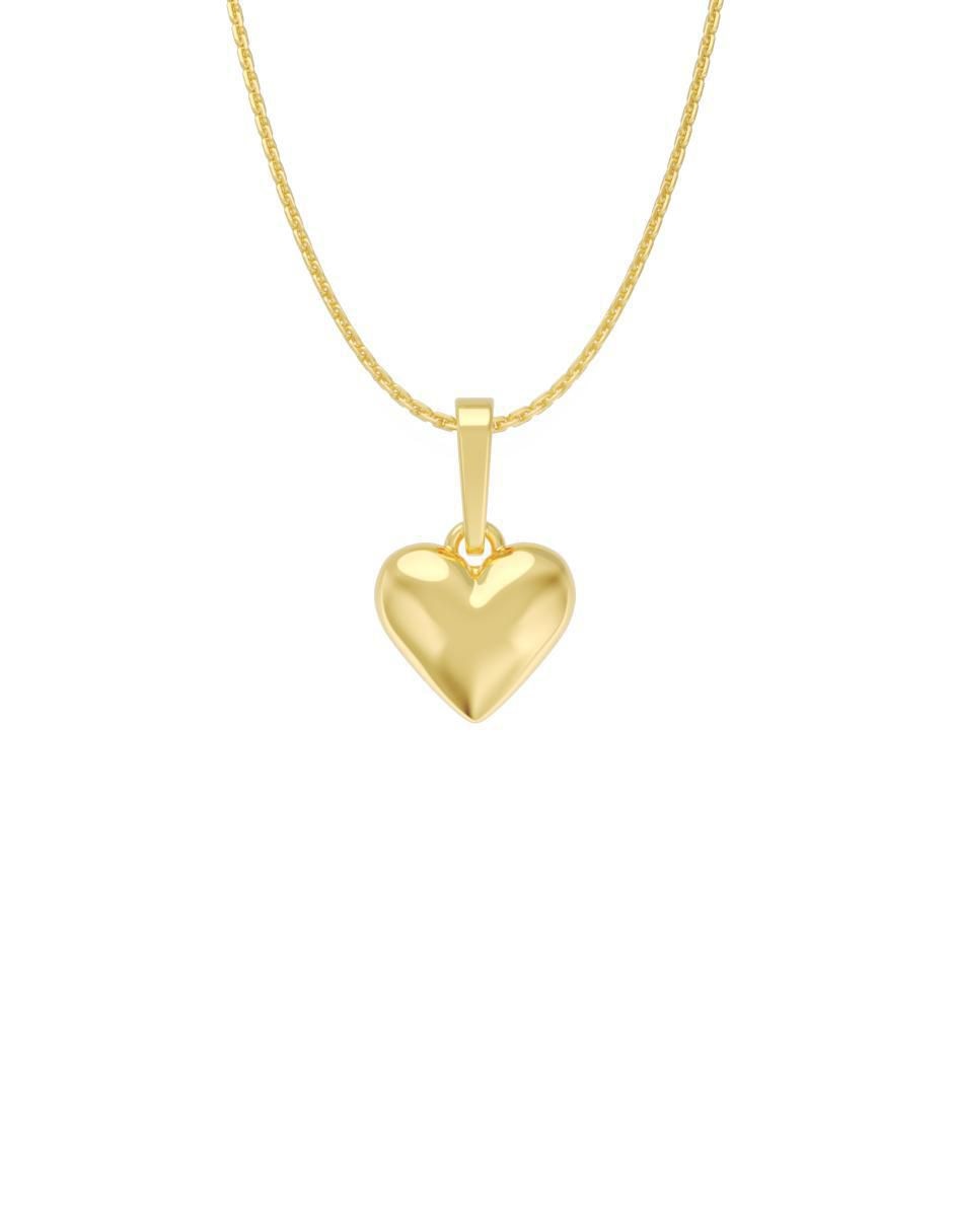 Collar con dije no aplica "de (si aplica)" corazón fonelli sin familia "de" oro 10 k