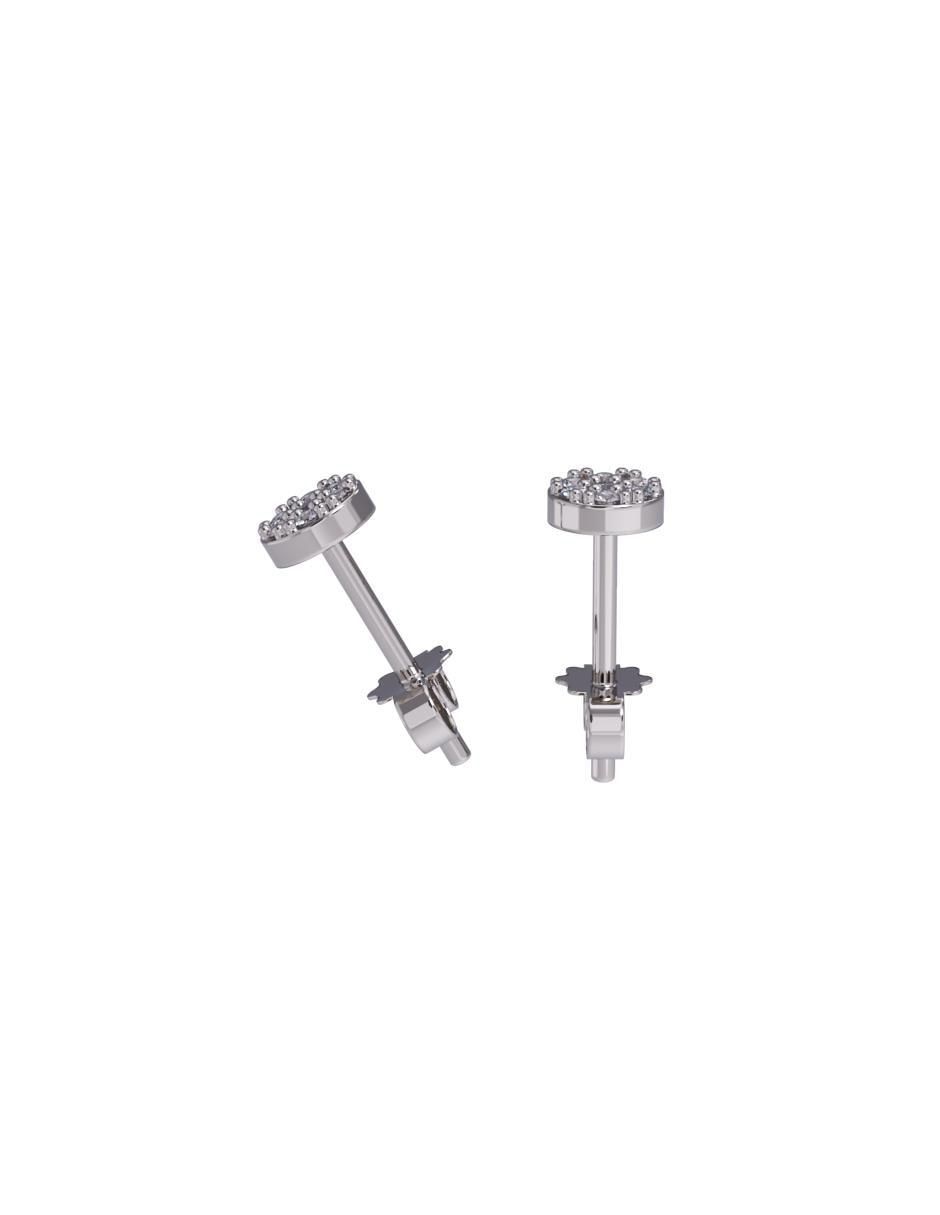 Set de aretes "de (si aplica)" triangular no aplica fonelli sin familia "de" oro 10 k "con acabado" pulido zirconia