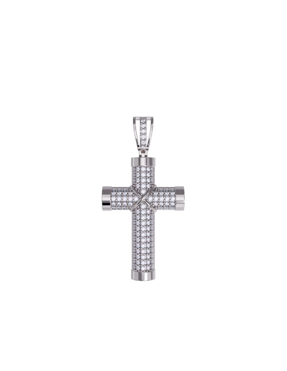 Dije de cruz de oro 10 K zirconia Dije de cruz de oro 10 K zirconia