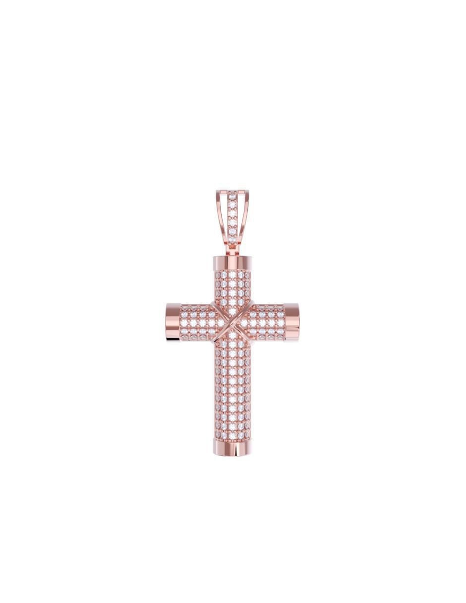 Dije de cruz de oro 10 K zirconia Dije de cruz de oro 10 K zirconia