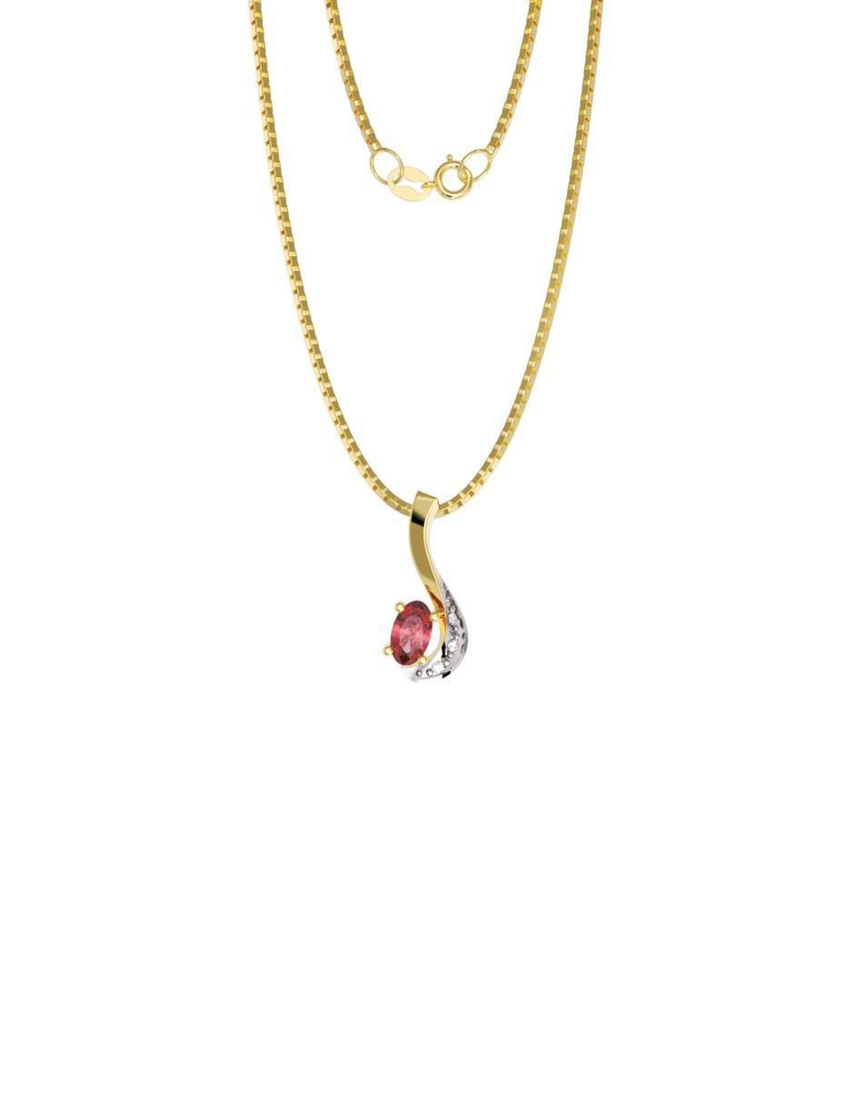 Collar con dije de oro 10 K