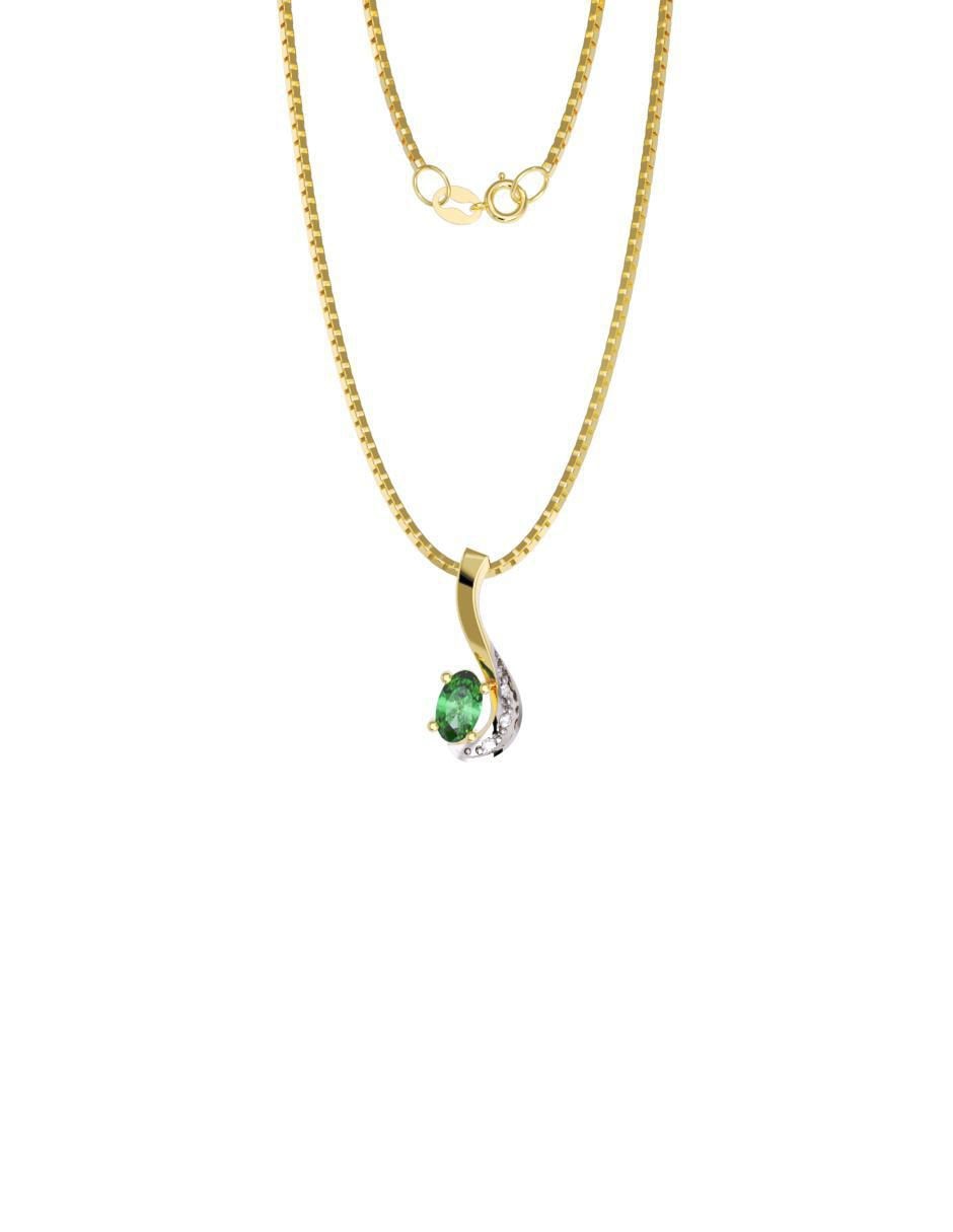 Collar con dije de oro 10 K
