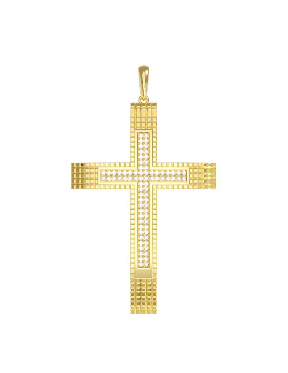 Dije de oro 10 K zirconia
