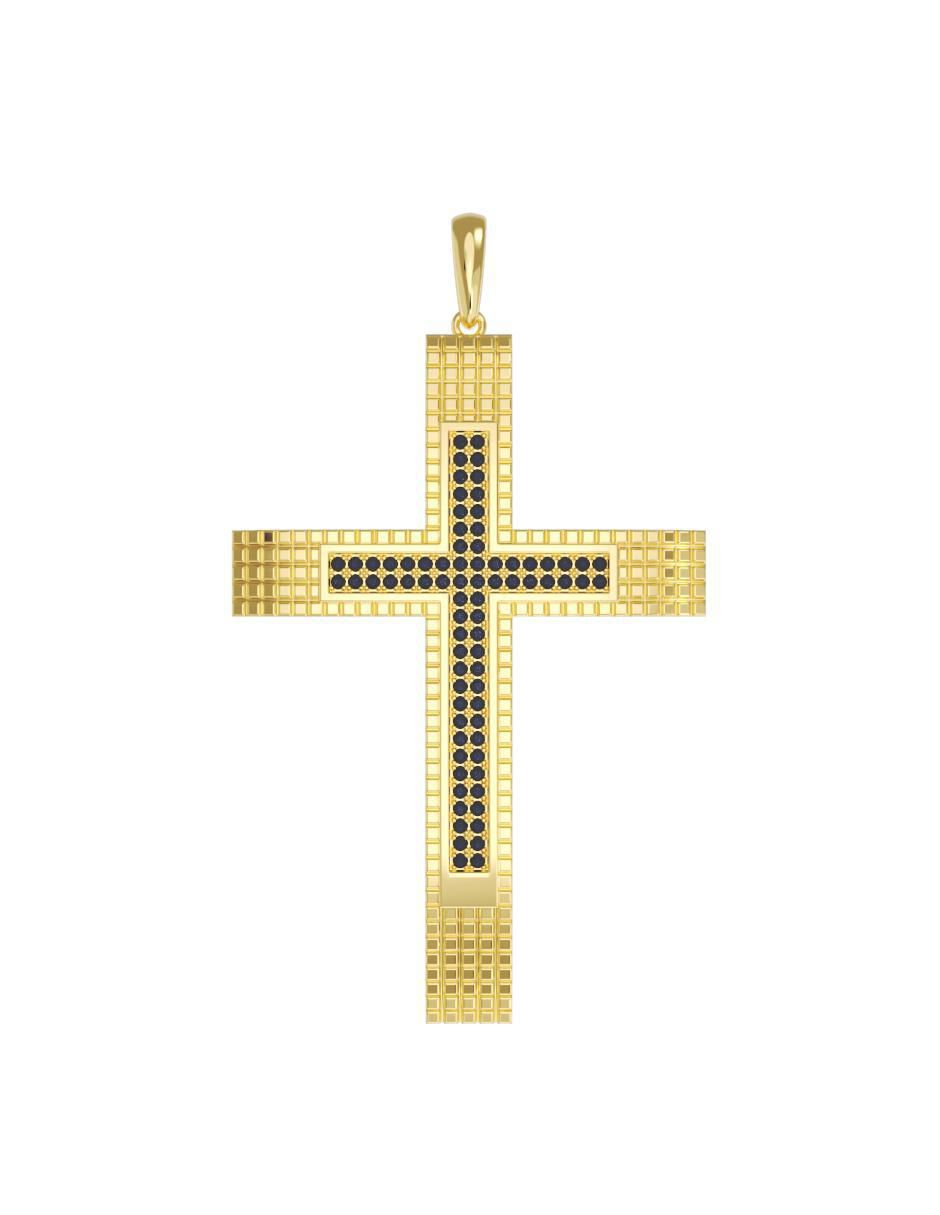 Dije de cruz de oro 10 K zirconia Dije de cruz de oro 10 K zirconia