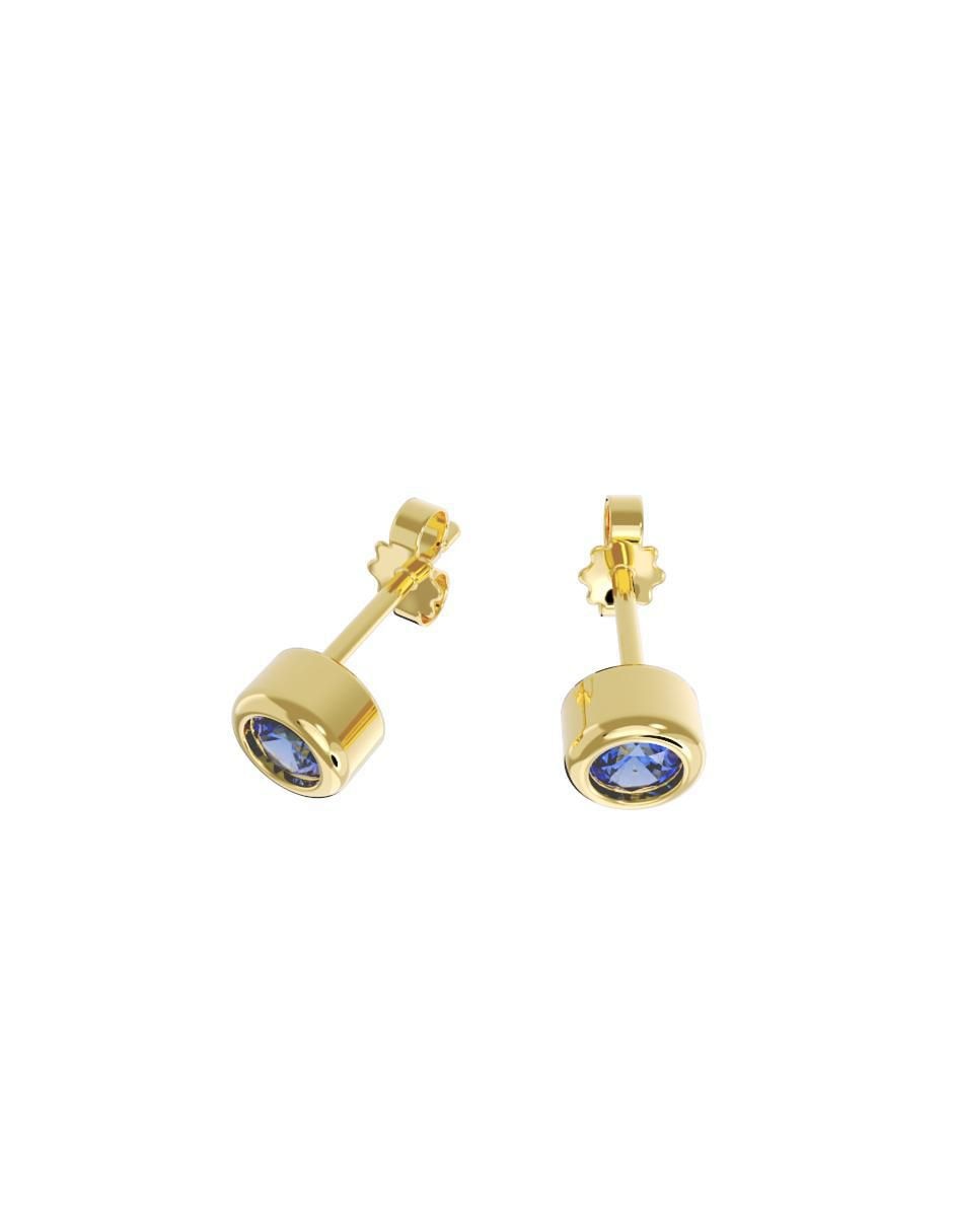 Set de aretes "de (si aplica)" redonda no aplica fonelli sin familia "de" oro 10 k "con acabado" pulido zirconia