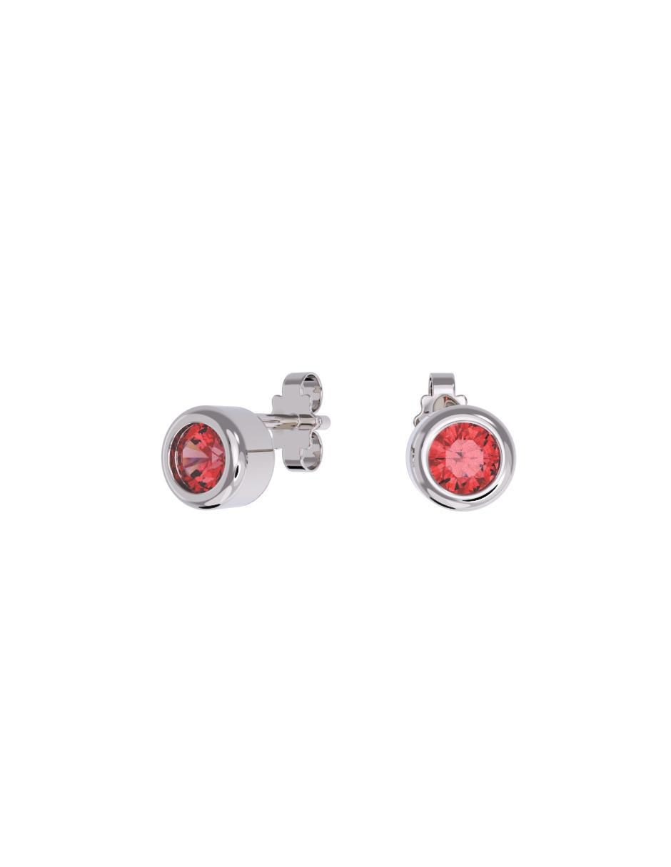 Set de aretes "de (si aplica)" redonda no aplica fonelli sin familia "de" oro 10 k "con acabado" pulido zirconia