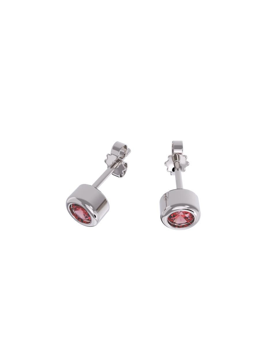Set de aretes "de (si aplica)" redonda no aplica fonelli sin familia "de" oro 10 k "con acabado" pulido zirconia