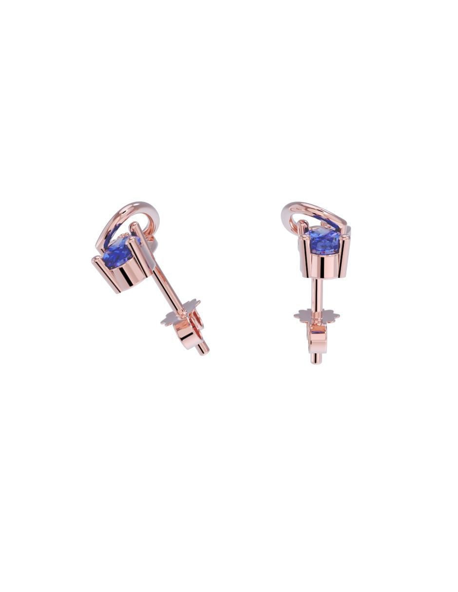 Set de aretes de infinito de oro 10 k 2