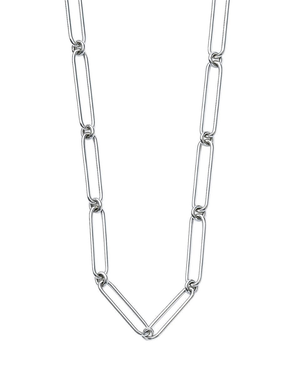 Collar de eslabones Brillo de plata P 925 Collar de eslabones Brillo de plata P 925