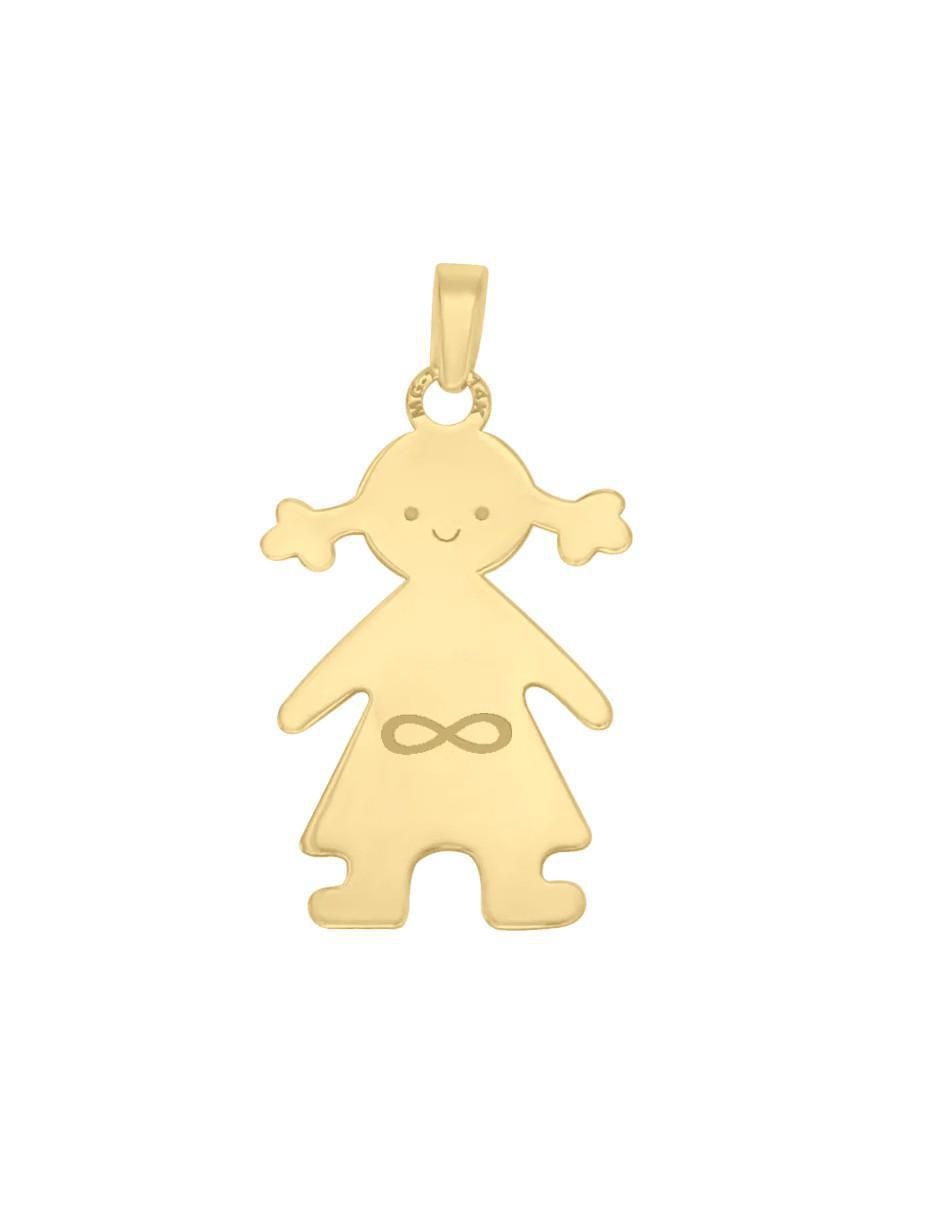 Dije de niña garontinha de oro 14 K Dije de niña garontinha de oro 14 K