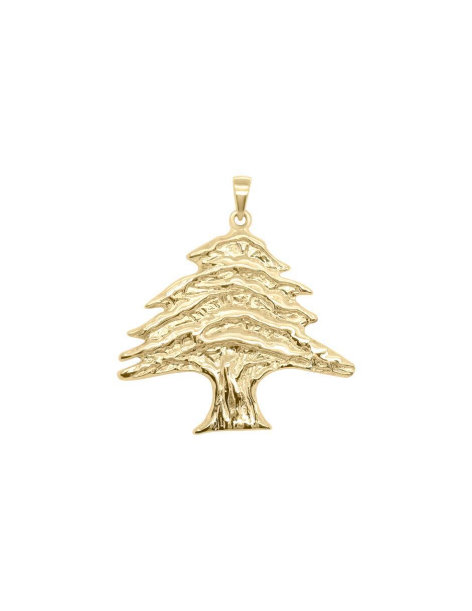 Dije de árbol libanes de oro 14 K