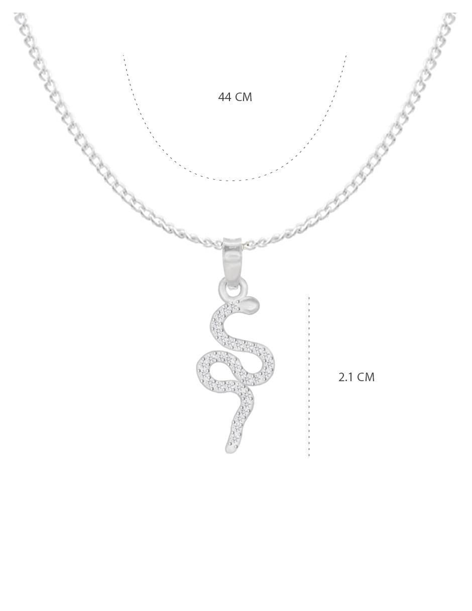 Collar con dije no aplica "de (si aplica)" serpiente clepsidra ninguna "de" plata p 925
