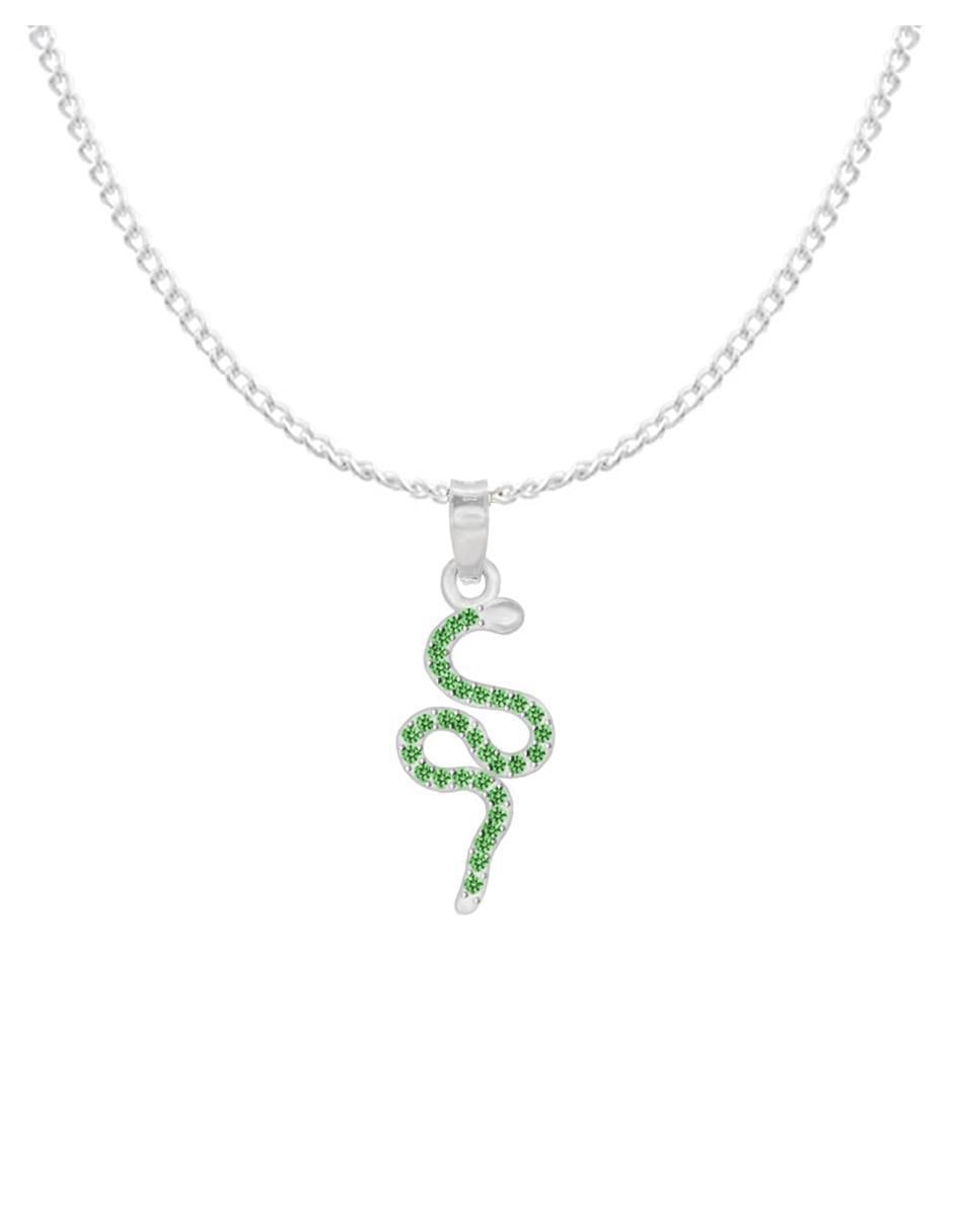 Collar con dije de serpiente de plata P 925 2