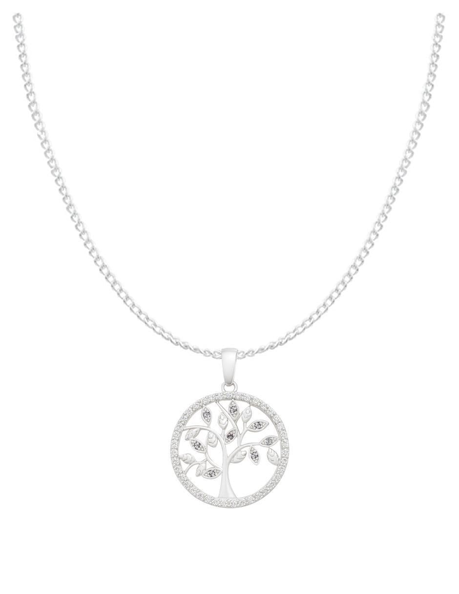 Collar con dije de árbol de la vida de plata P 925