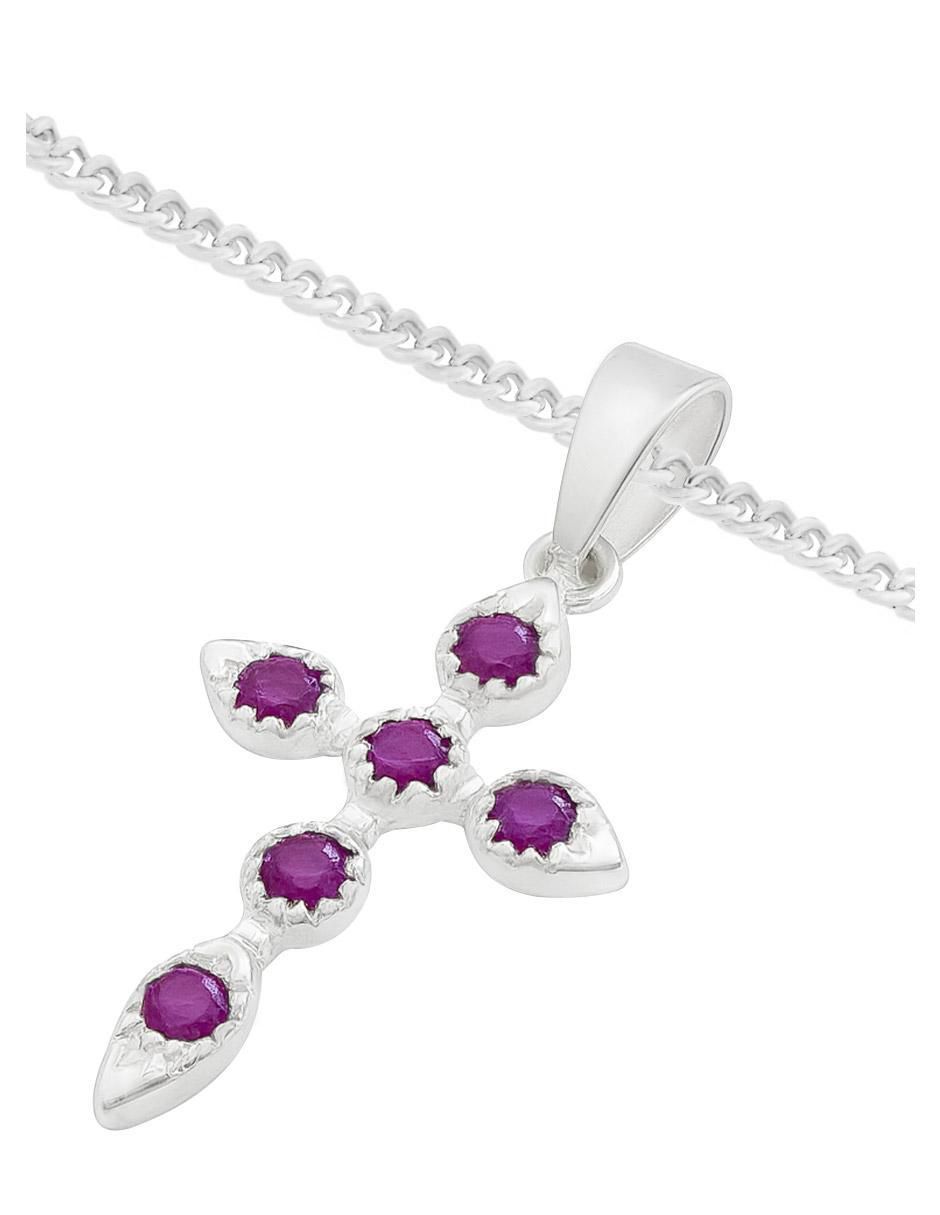 Collar con dije no aplica "de (si aplica)" cruz clepsidra ninguna "de" plata p 925