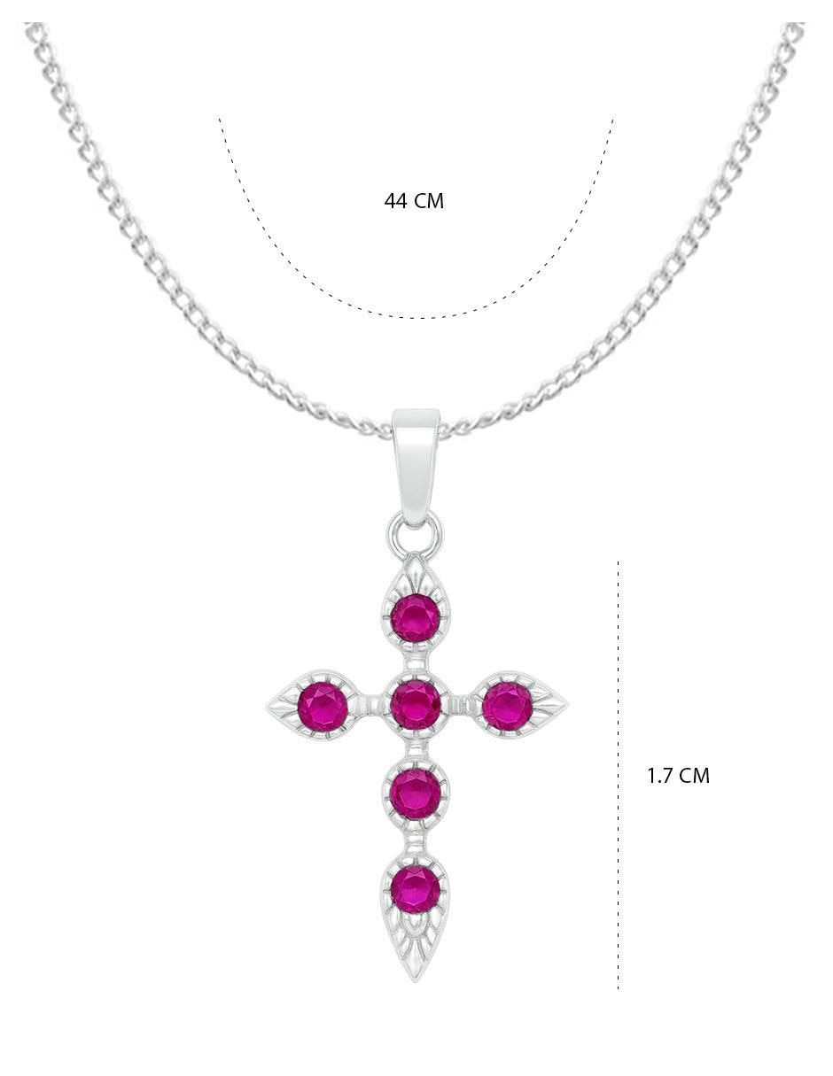 Collar con dije no aplica "de (si aplica)" cruz clepsidra ninguna "de" plata p 925