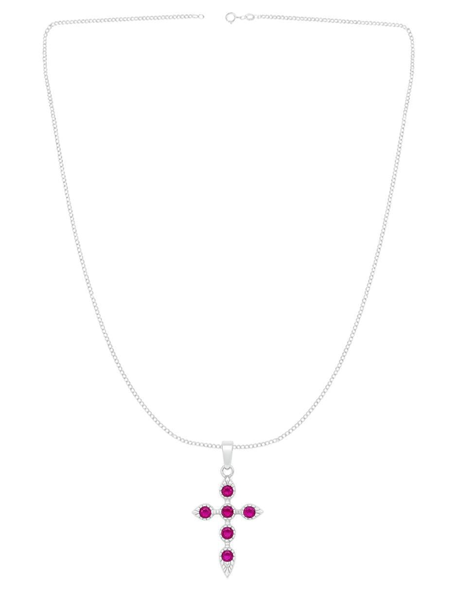 Collar con dije no aplica "de (si aplica)" cruz clepsidra ninguna "de" plata p 925