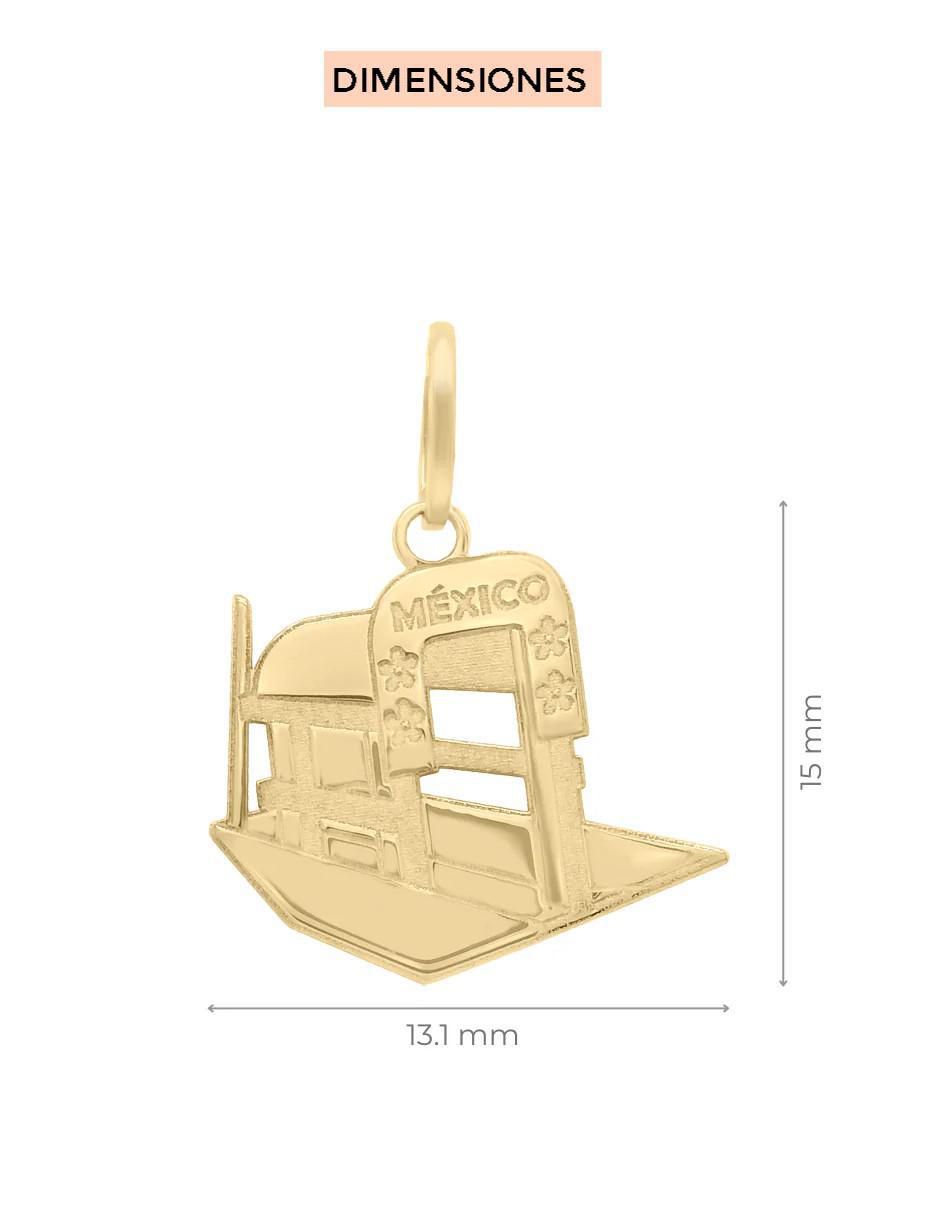 Dije de trajinera de oro 14 K 3