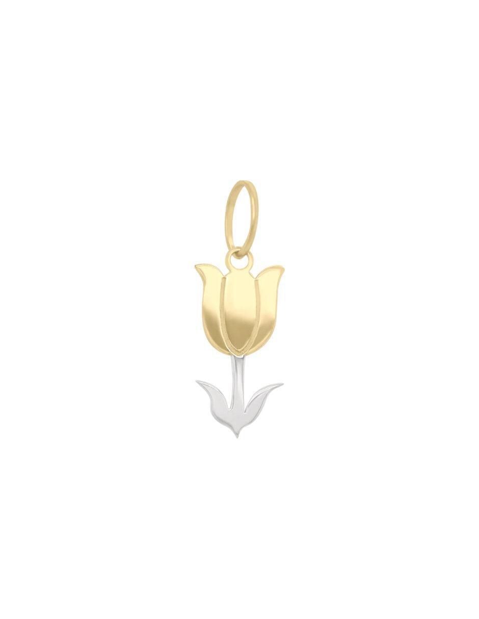 Dije de flor de oro 14 K Dije de flor de oro 14 K