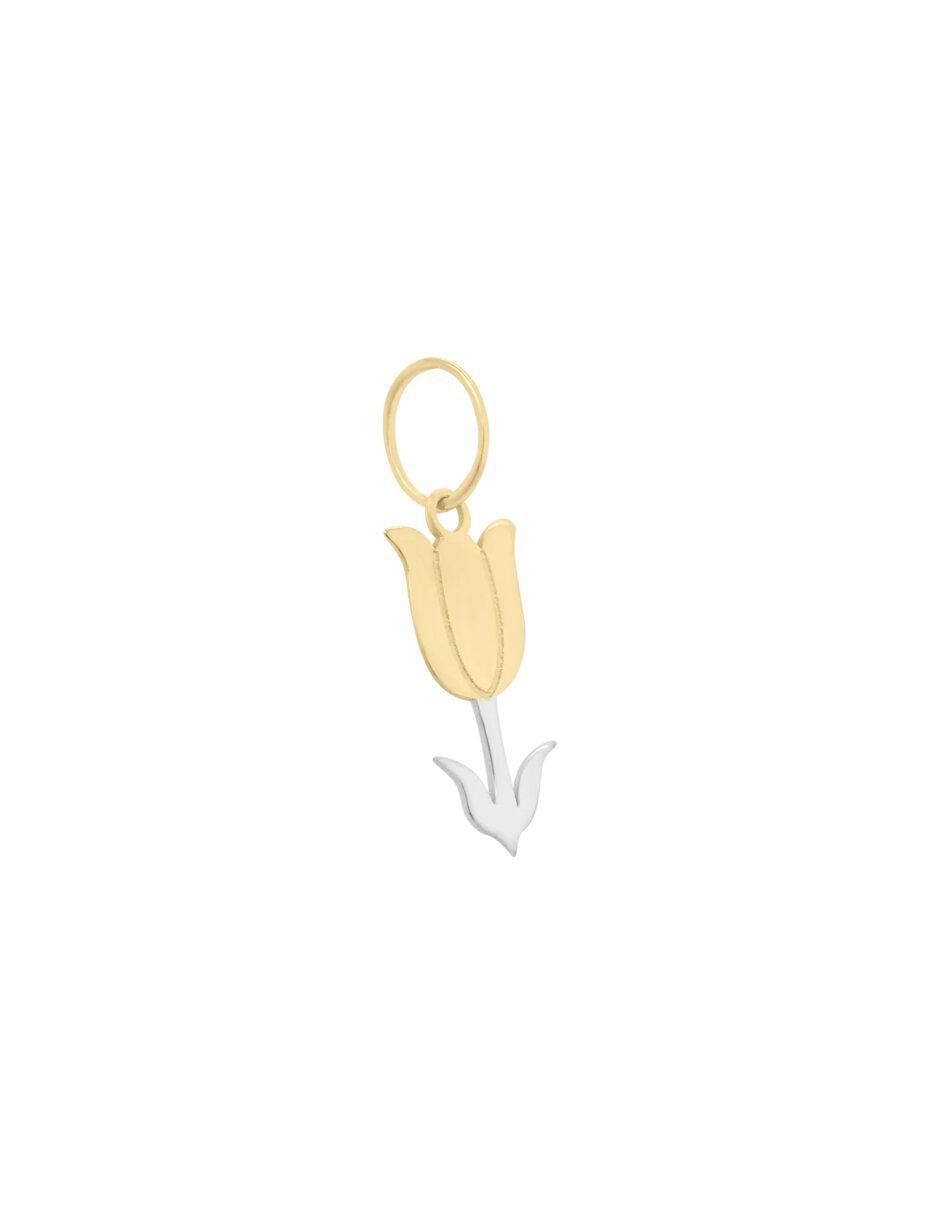 Dije de flor de oro 14 K 2