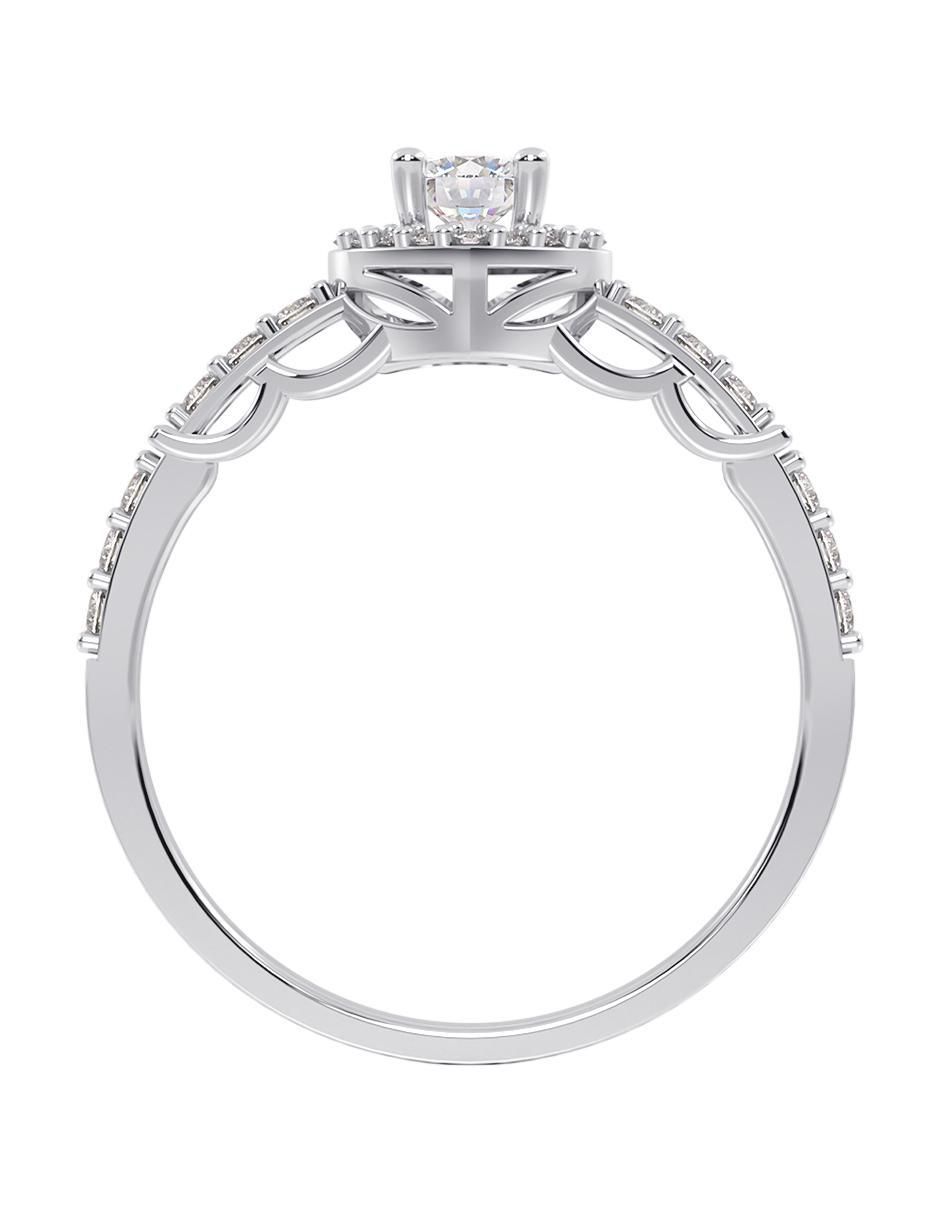 Anillo de compromiso de oro 14 k 3