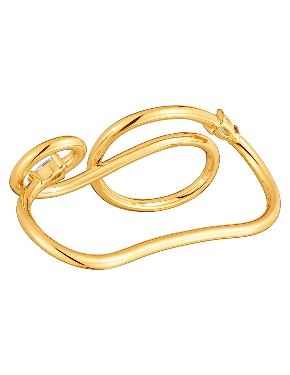 Anillo Lio LGD de plata P 925 diamante con baño de oro 3