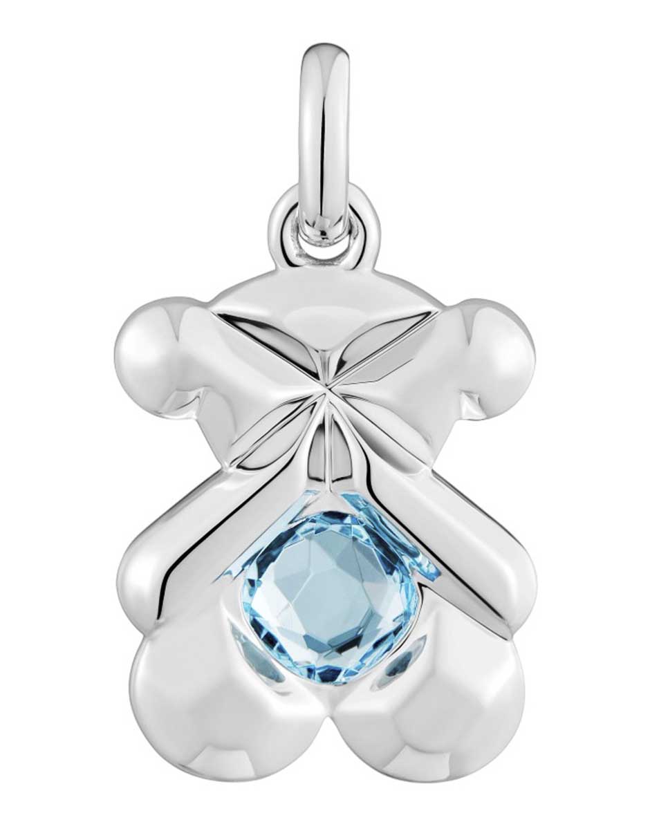 Dije de oso sweet de plata P 925 topacio