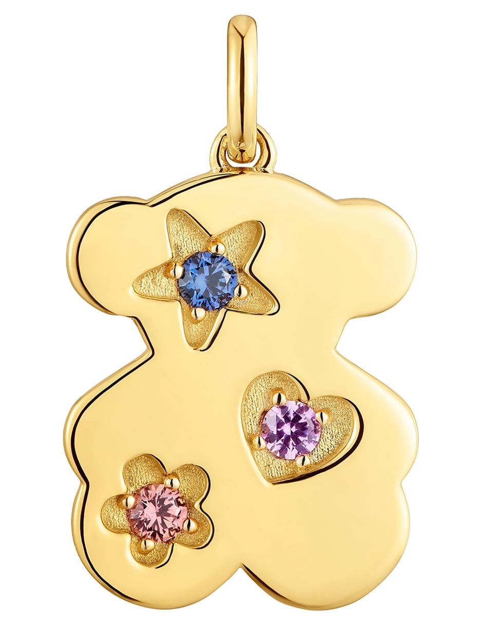 Dije de oso sweet dolls lgg de plata P 925 zafiro