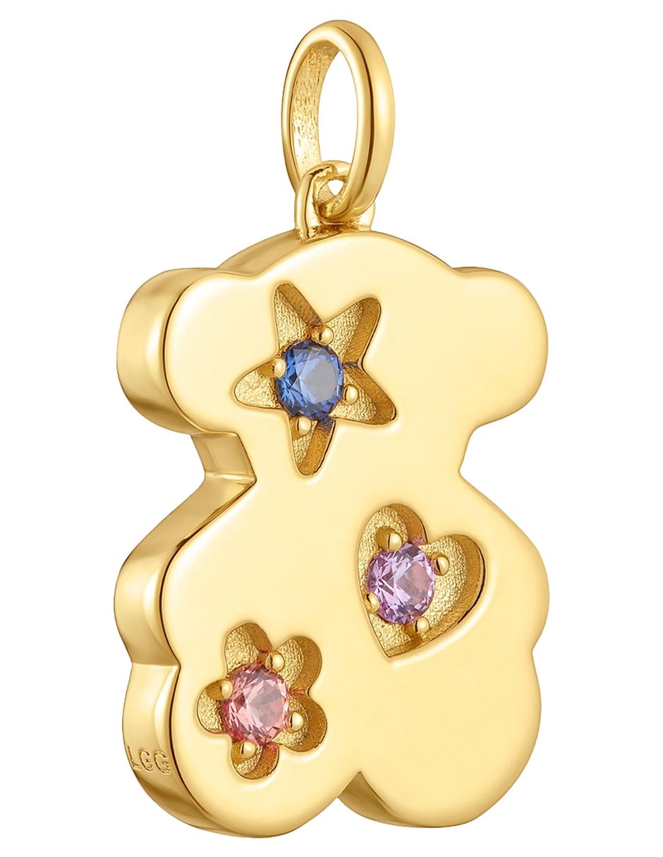 Dije de oso sweet dolls lgg de plata P 925 zafiro 2