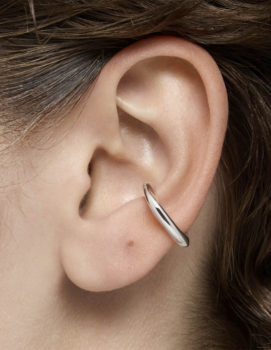 Ear cuff Line de plata p 925 con acabado brillante 5